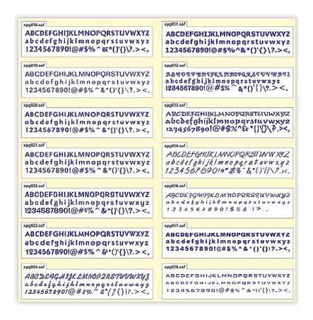 Font Catalog 1