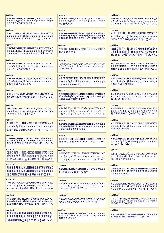 Font catalog 3