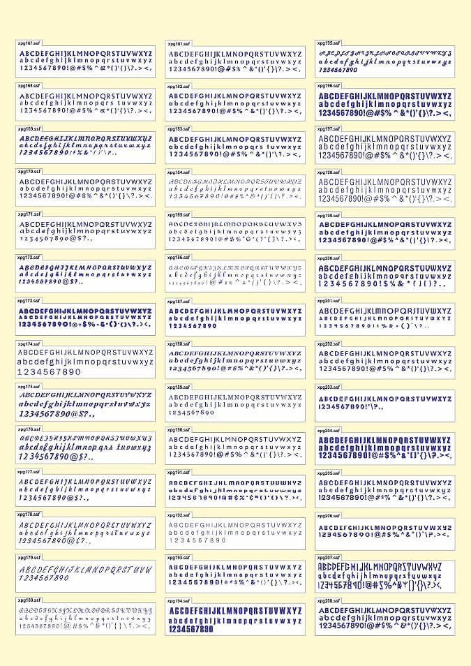 Font catalog 4