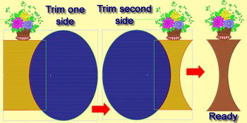 Trim objects and remove overlaps