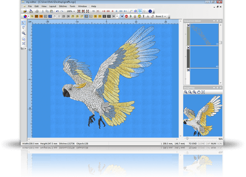 my editor free embroidery software